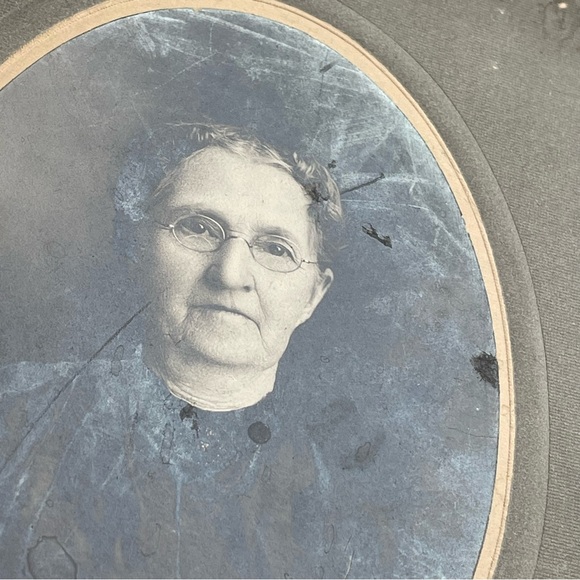 Late Victorian 1908 Original photography Portrait Old Woman black and white - Picture 4 of 14